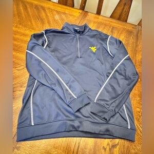 Nike Navy Quarter-Zip Pullover with White Swoosh